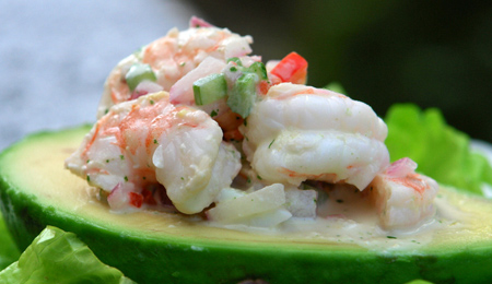 Palta reina con camarones | Maribérico – Mariscos Pescados Comida Preparada