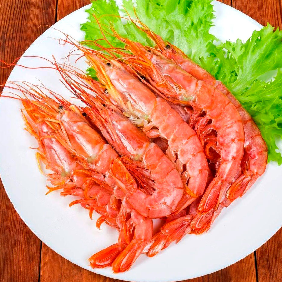 Camarones con cabeza gigantes ½ kilo crudos
