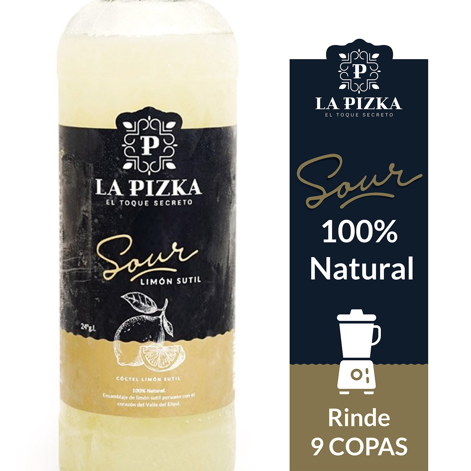 Pisco Sour La Pizka – Limón Sutil 1L