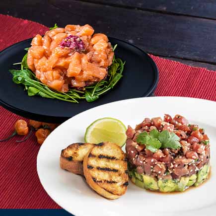 Pack de 2 Tartaros (Atún y/o Salmón) 4 porciones