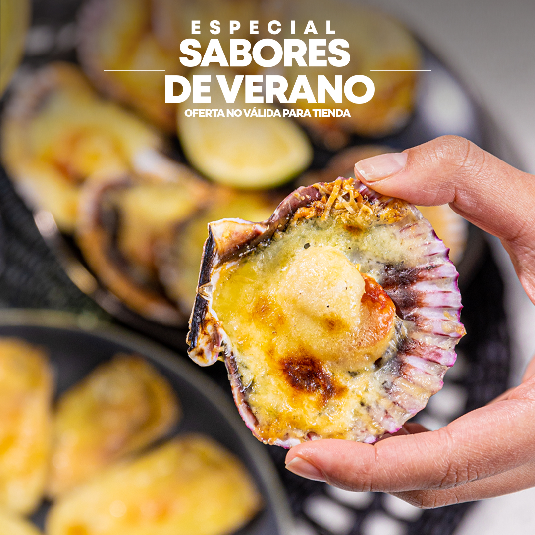 Ostión parmesano con coral 8 unidades