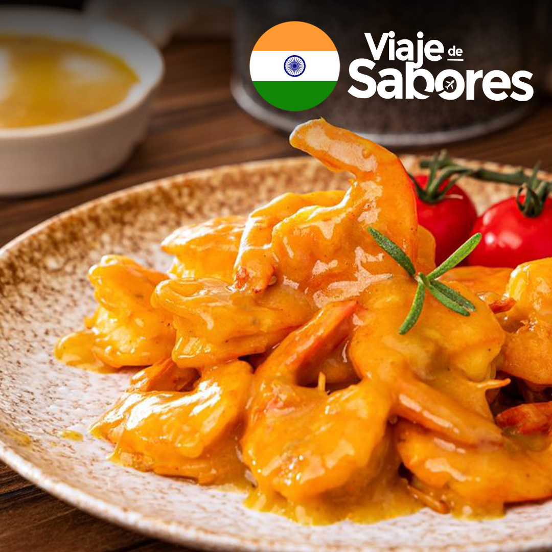 Camarones al Curry receta hindú 200 gr