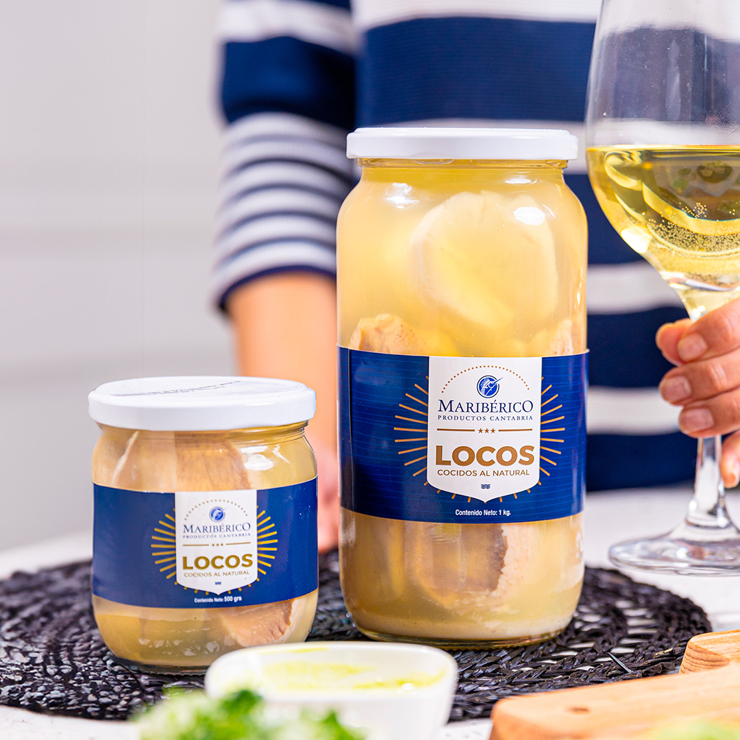 Frasco de Locos en conserva